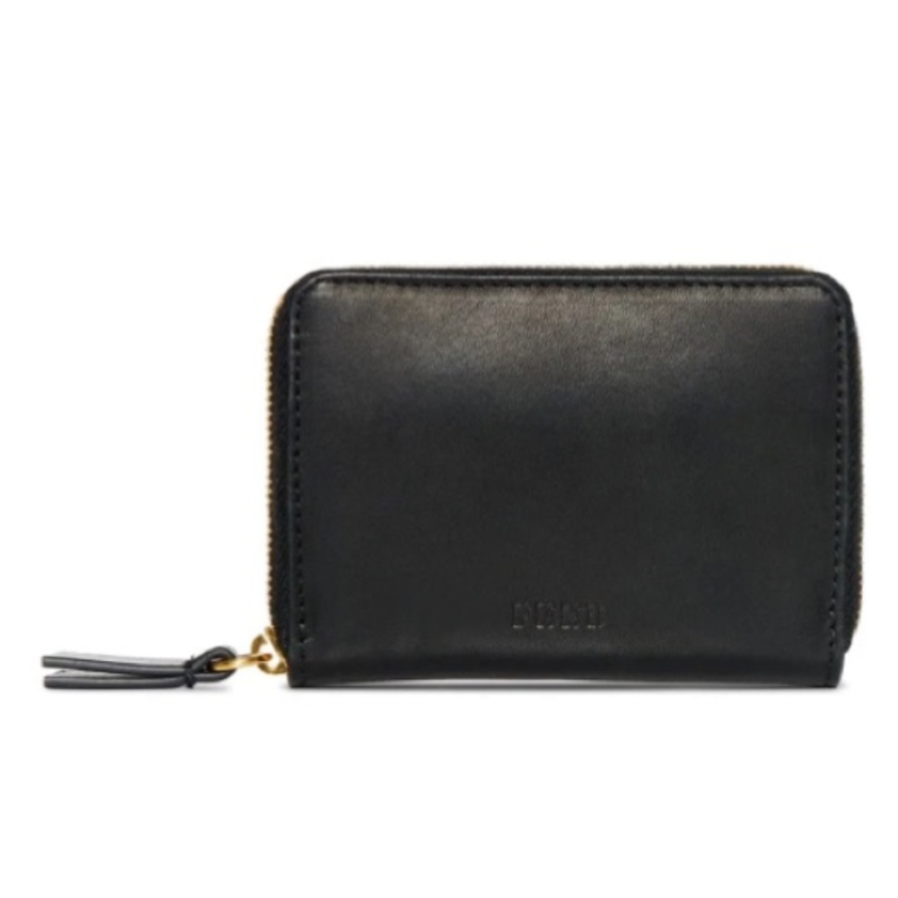 FEED Mini Leather Wallet, Black